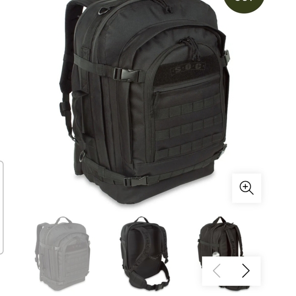 Sandpiper of California Black Military Mens Hiking Bugout Bag NEW - Picture 15 of 16
